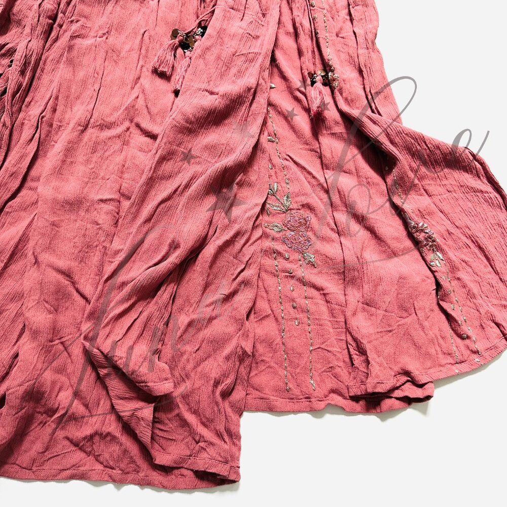 FREE PEOPLE Bali Palm Desert Embroidered Maxi Dress (size S) NWT - Picture 9 of 10